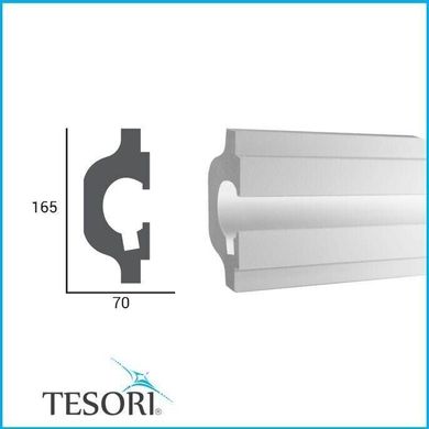 Карниз для LED освітлення серія D Tesori KD 119